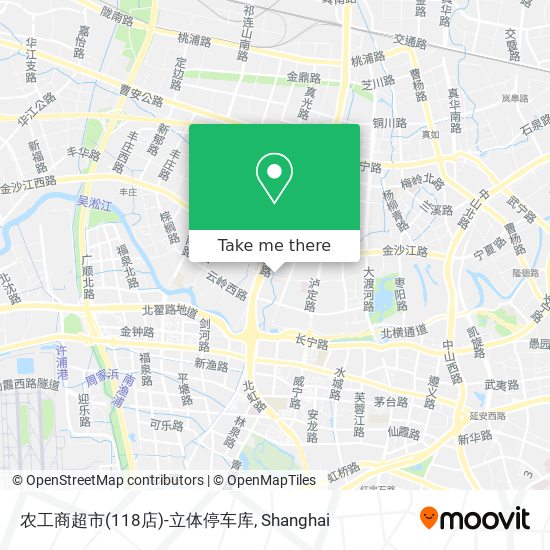 农工商超市(118店)-立体停车库 map