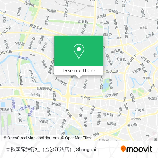 春秋国际旅行社（金沙江路店） map