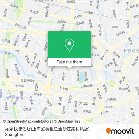 如家快捷酒店(上海虹桥枢纽金沙江路长风店) map