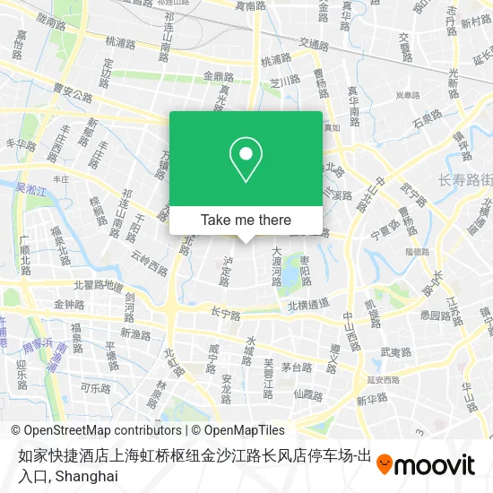 如家快捷酒店上海虹桥枢纽金沙江路长风店停车场-出入口 map