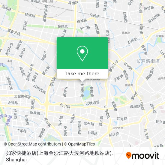 如家快捷酒店(上海金沙江路大渡河路地铁站店) map