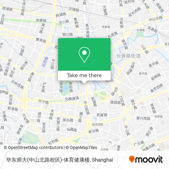 华东师大(中山北路校区)-体育健康楼 map