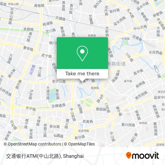 交通银行ATM(中山北路) map