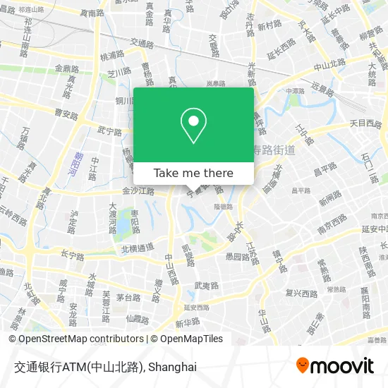 交通银行ATM(中山北路) map