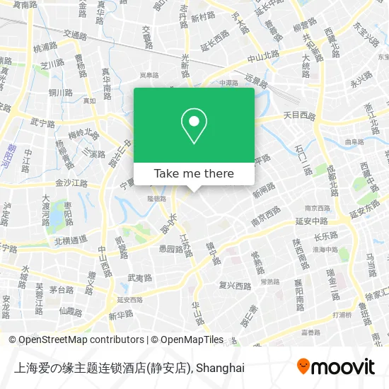 上海爱の缘主题连锁酒店(静安店) map