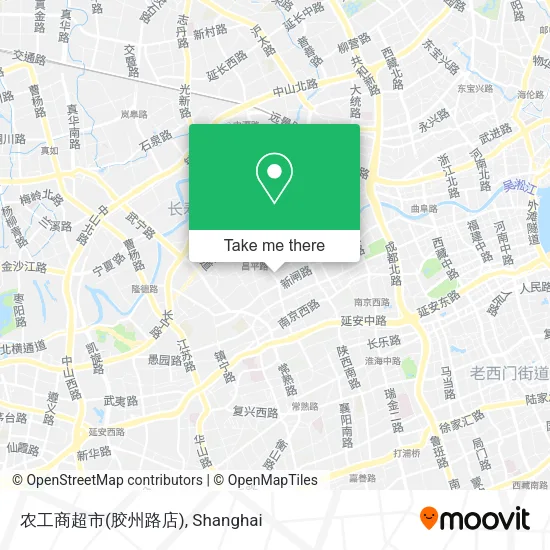 农工商超市(胶州路店) map