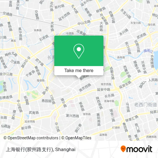 上海银行(胶州路支行) map