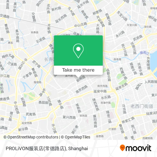 PROLiVON服装店(常德路店) map