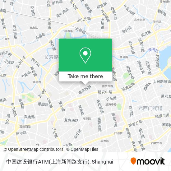 中国建设银行ATM(上海新闸路支行) map