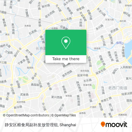 静安区粮食局副补发放管理组 map