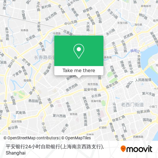 平安银行24小时自助银行(上海南京西路支行) map