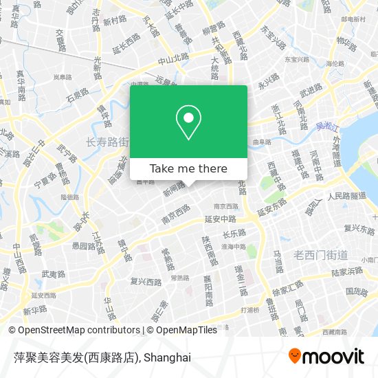 萍聚美容美发(西康路店) map