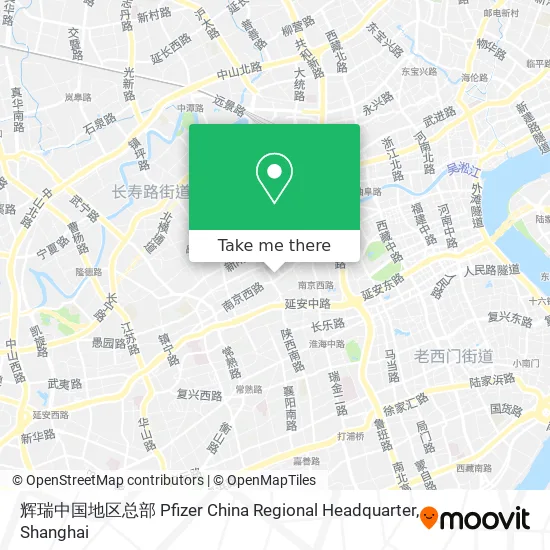辉瑞中国地区总部 Pfizer China Regional Headquarter map