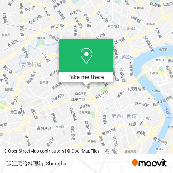 張江黑暗料理街 map