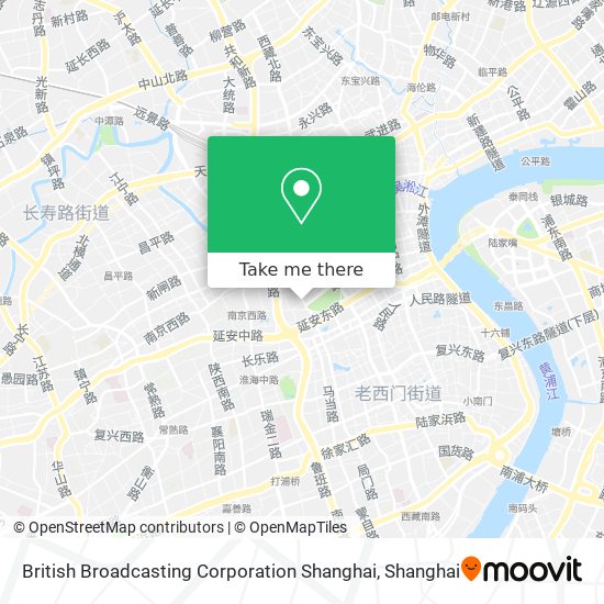 British Broadcasting Corporation Shanghai map