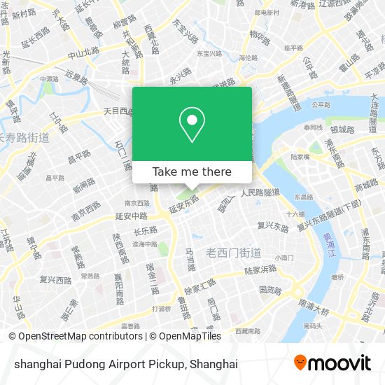 shanghai Pudong Airport Pickup map