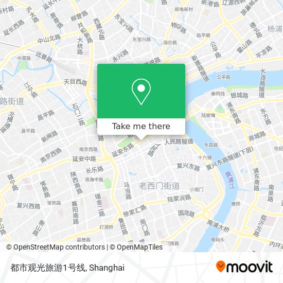 都市观光旅游1号线 map
