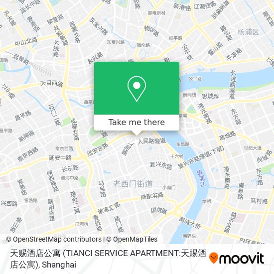 天赐酒店公寓 (TIANCI SERVICE APARTMENT:天賜酒店公寓) map