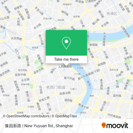 豫园新路 | New Yuyuan Rd. map