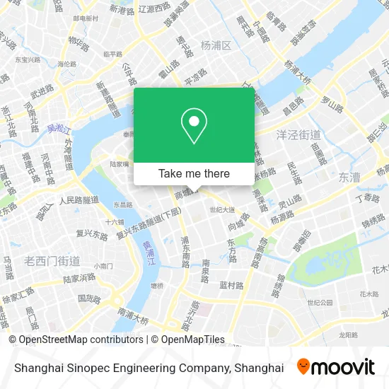 Shanghai Sinopec Engineering Company map