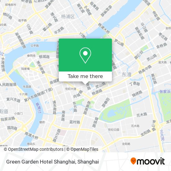 Green Garden Hotel Shanghai map
