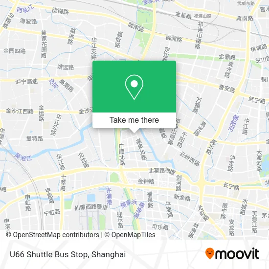 U66 Shuttle Bus Stop map