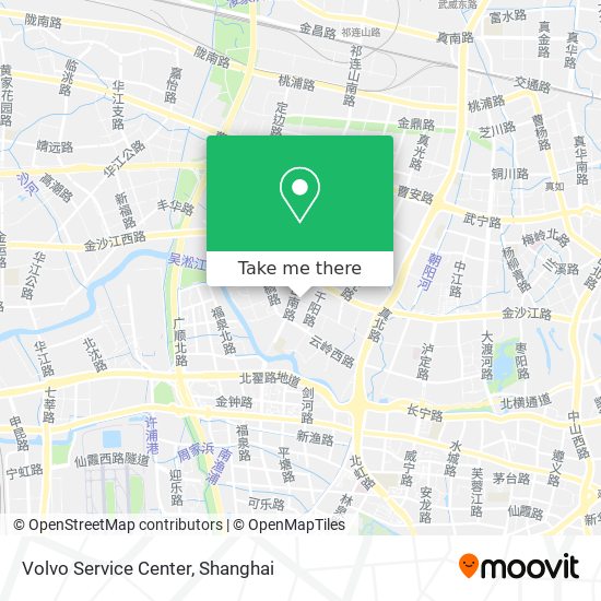 Volvo Service Center map