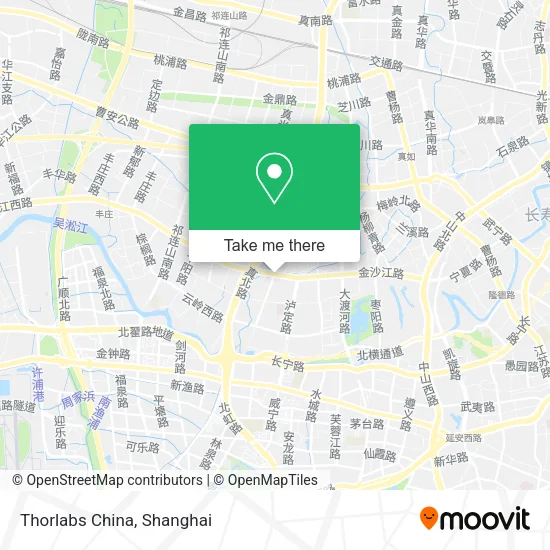 Thorlabs China map