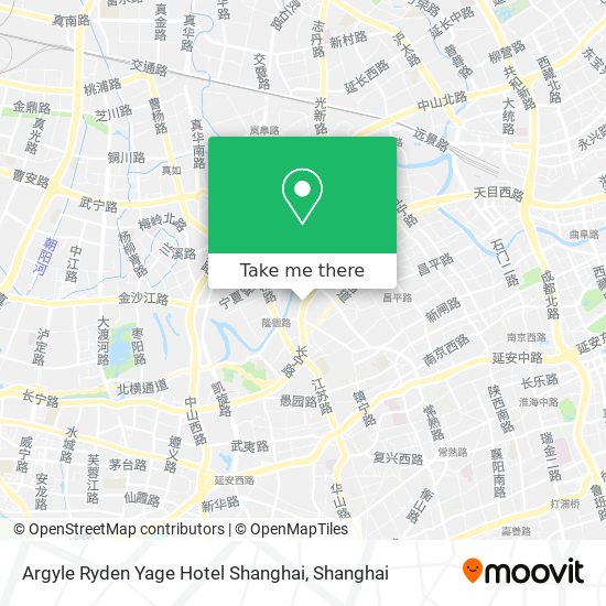 Argyle Ryden Yage Hotel Shanghai map