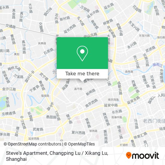 Steve's Apartment, Changping Lu / Xikang Lu map