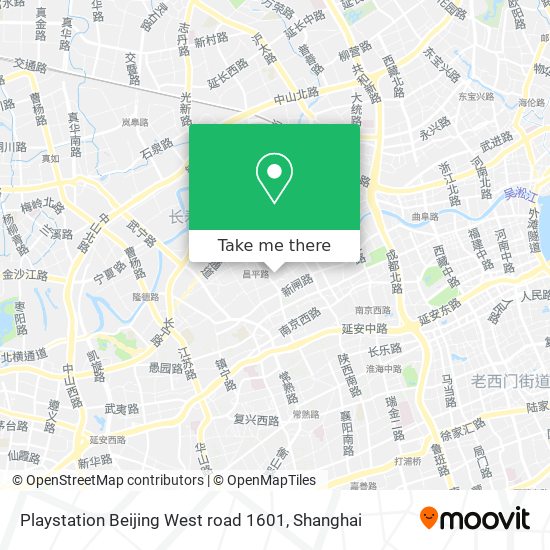 Playstation Beijing West road 1601 map