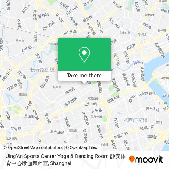 Jing'An Sports Center Yoga & Dancing Room 静安体育中心瑜伽舞蹈室 map