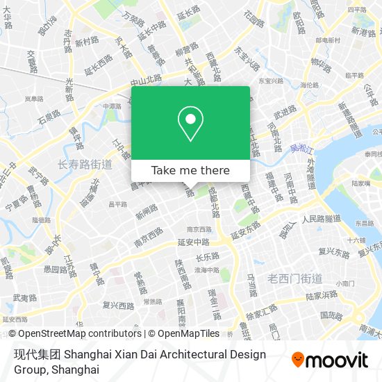 现代集团 Shanghai Xian Dai Architectural Design Group map