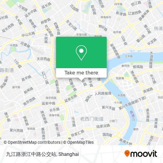 九江路浙江中路公交站 map