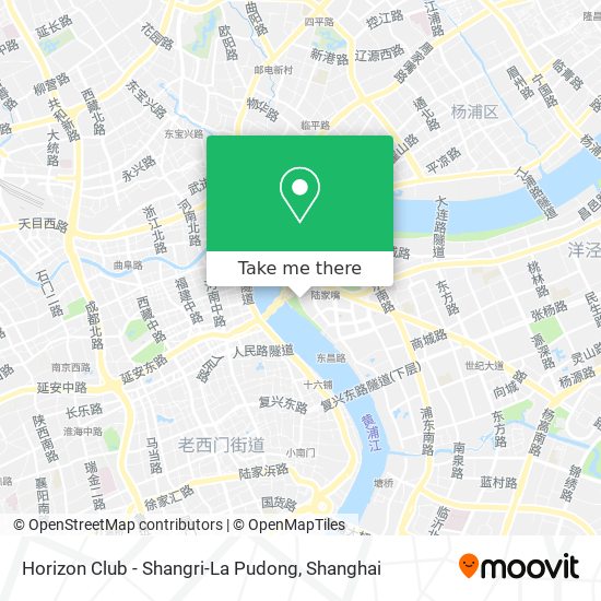 Horizon Club - Shangri-La Pudong map