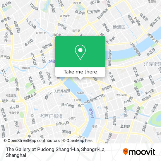 The Gallery at Pudong Shangri-La, Shangri-La map