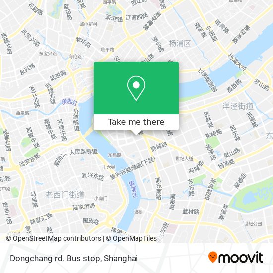 Dongchang rd. Bus stop map