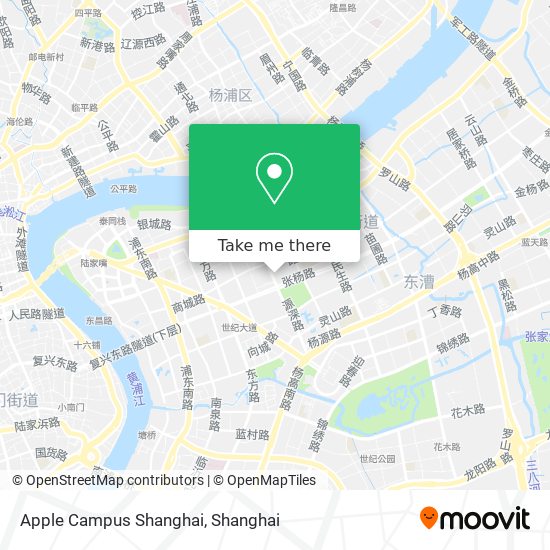 Apple Campus Shanghai map