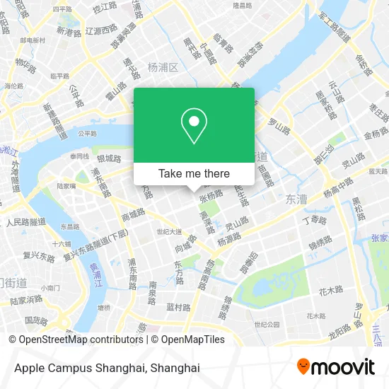 Apple Campus Shanghai map