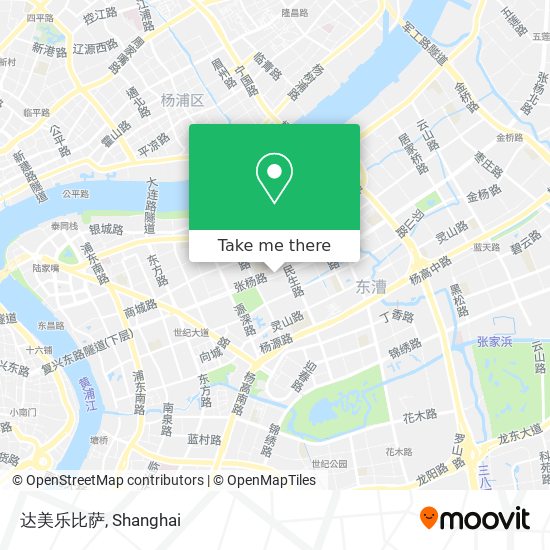 达美乐比萨 map