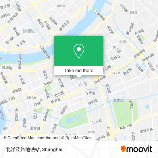 北洋泾路地铁站 map