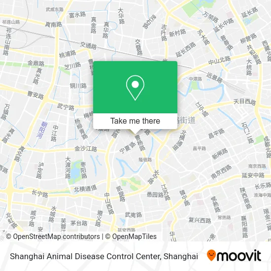 Shanghai Animal Disease Control Center map