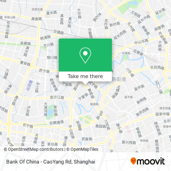 Bank Of China - CaoYang Rd map