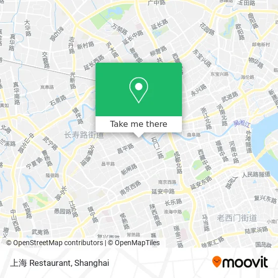 上海 Restaurant map