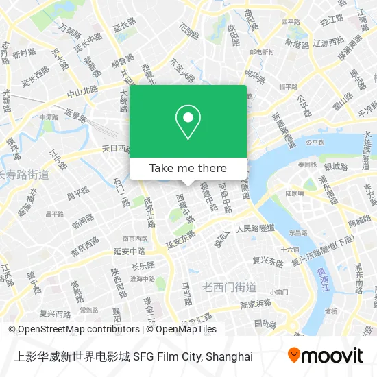 上影华威新世界电影城 SFG Film City map