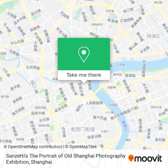 Sanzetti's The Portrait of Old Shanghai Photography Exhibition map