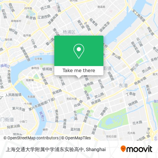 上海交通大学附属中学浦东实验高中 map