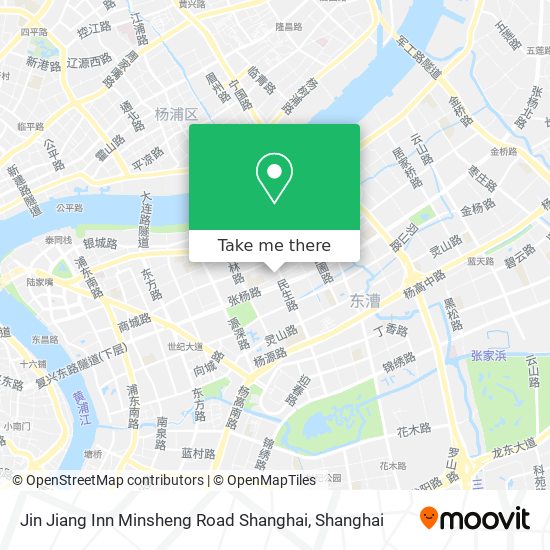 Jin Jiang Inn Minsheng Road Shanghai map
