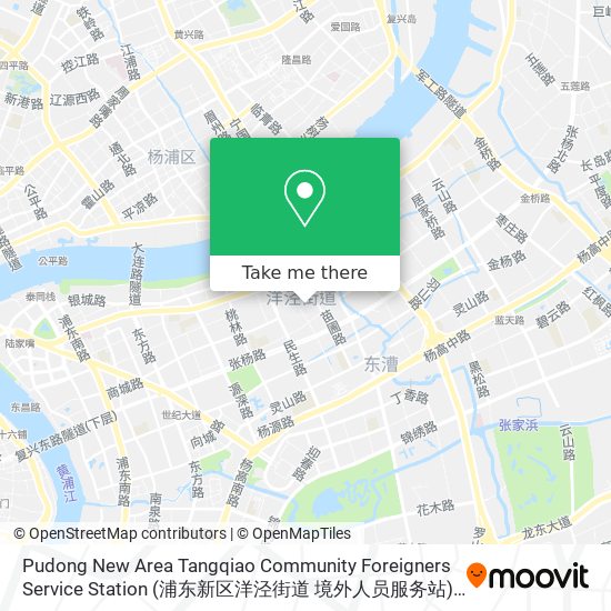 Pudong New Area Tangqiao Community Foreigners Service Station (浦东新区洋泾街道 境外人员服务站) map