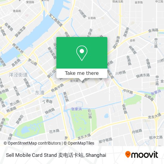 Sell Mobile Card Stand 卖电话卡站 map